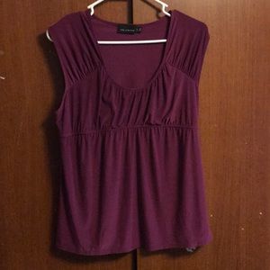 Magenta top from The Limited